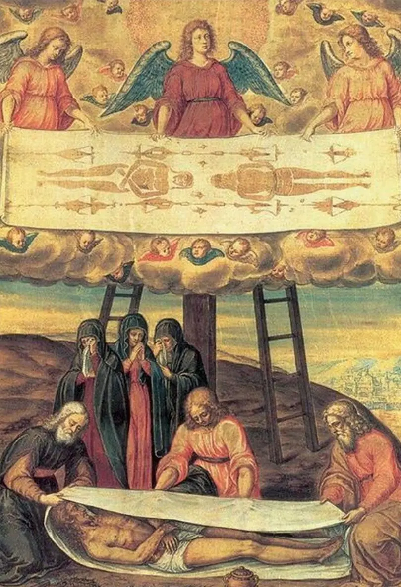 The cloth definitely is consistent with the type used to wrap the corpses in - фото 7