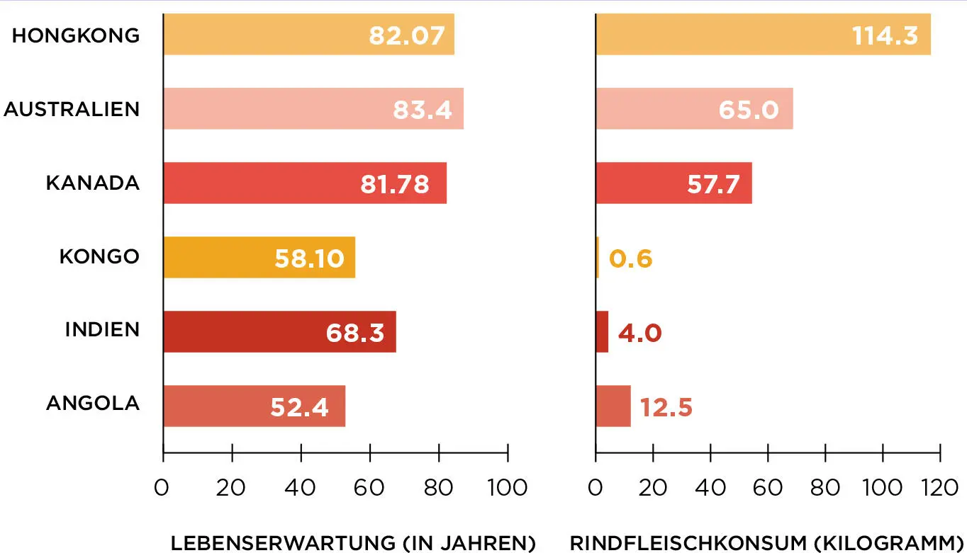 Abbildung 21 Lebenserwartung in Jahren UNDaten 20102015 und 2016 anhand - фото 21