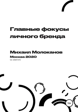 Михаил Молоканов Главные фокусы личного бренда обложка книги