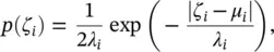 where μ iis the mean of ζ i and λ iis the parameter of the Laplace - фото 526