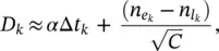 where α is the slope of the discriminator function at Δ t k 0 57 which is - фото 321