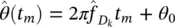 where is the apparent Doppler frequency estimate over the i th - фото 264