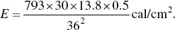 This gives 1266 calcm 2 and from Equation 16 distance in feet for a - фото 34