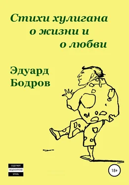 Эдуард Бодров Стихи хулигана о жизни и о любви обложка книги