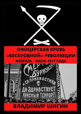 Владимир Шигин Офицерская кровь «бескровной» революции. Февраль – Июль 1917 года обложка книги