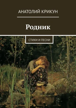 Анатолий Крикун Родник. Стихи и песни обложка книги