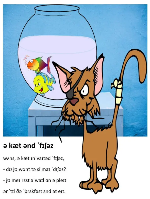 A CAT AND FISHES Once a cat invited fishes Do you want to see my dishes - фото 13