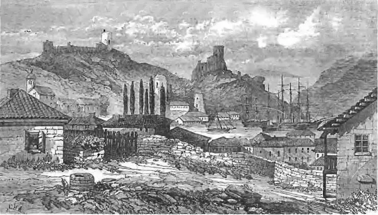 Балаклавская бухта в 1855 г Английский рисунок сер XIX в Действовали - фото 16