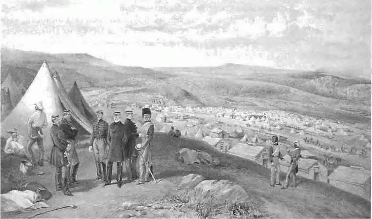 Лагерь британской кавалерии под Севастополем Рисунок В Симпсона 1855 г Не - фото 26