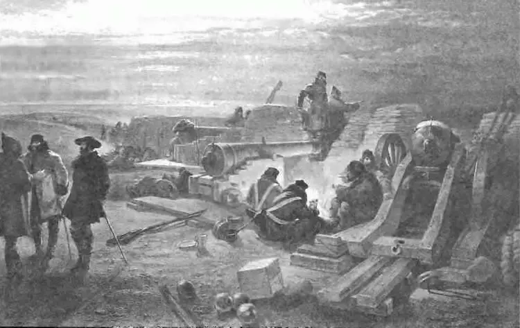 Ночь на английской батарее под Севастополем Рисунок В Симпсона 1855 г - фото 27