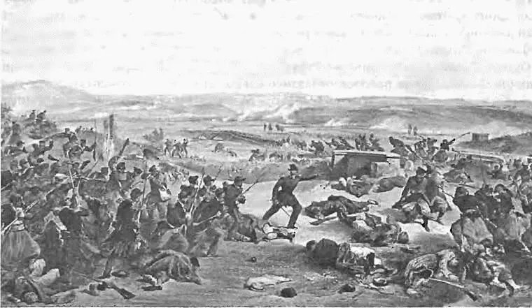 Сражение на Чёрной речке Рисунок В Симпсона 1855 г Во время кампании все - фото 55