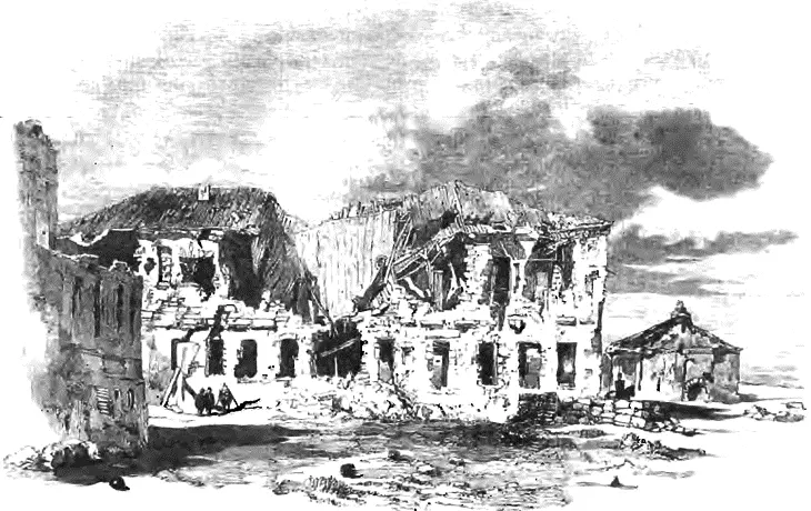 Разрушения Севастополя Английский рисунок из The Illustrated London News И - фото 116