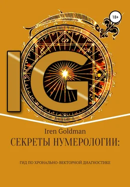Iren Goldman Секреты нумерологии: гид по хронально-векторной диагностике обложка книги