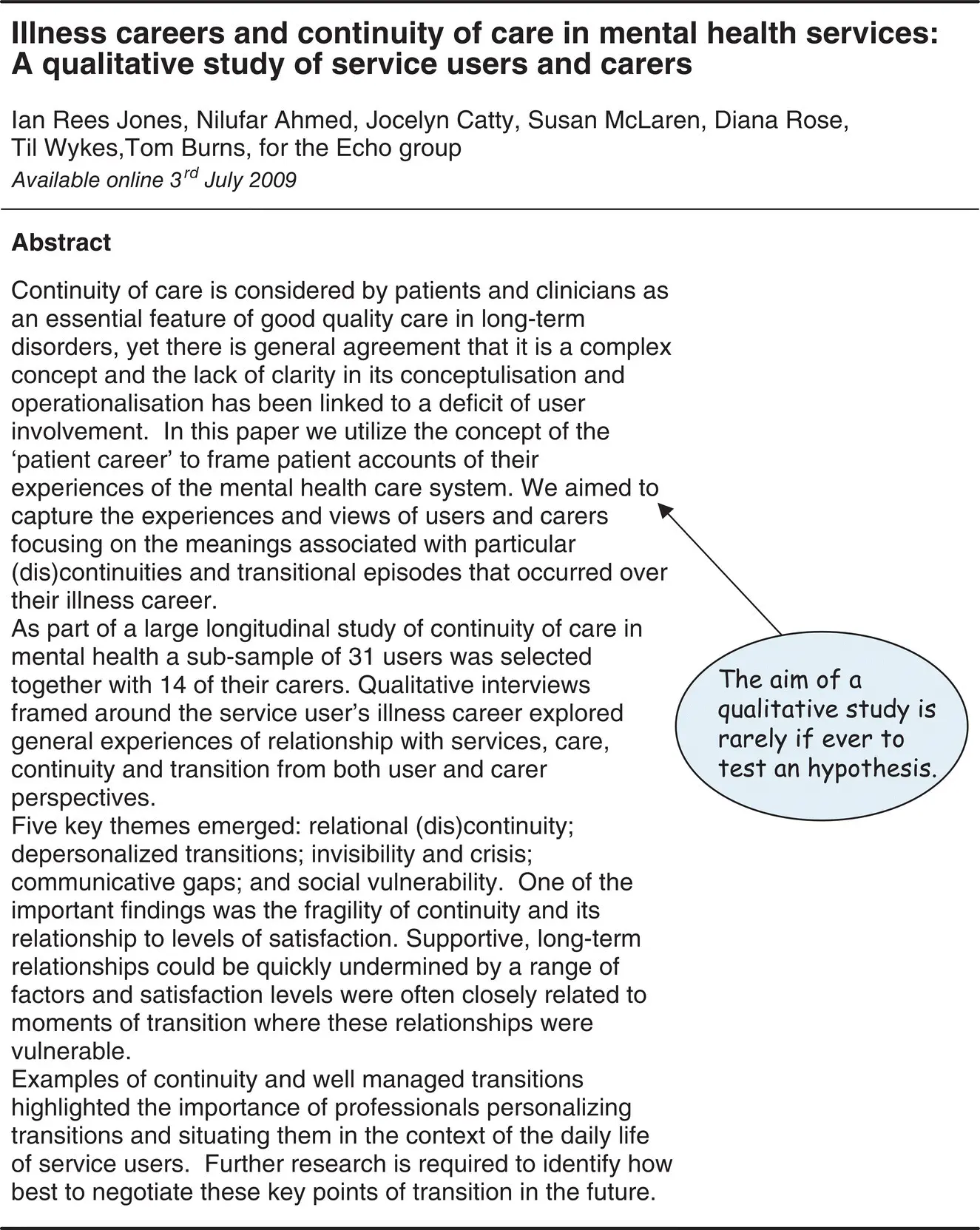Figure 34 The aim of the qualitative study Source From Jones et al 2009 - фото 13