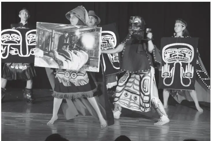 FIGURE 04Visual Sovereignty Dance performed by Git Hayetsk at Masqalors - фото 6