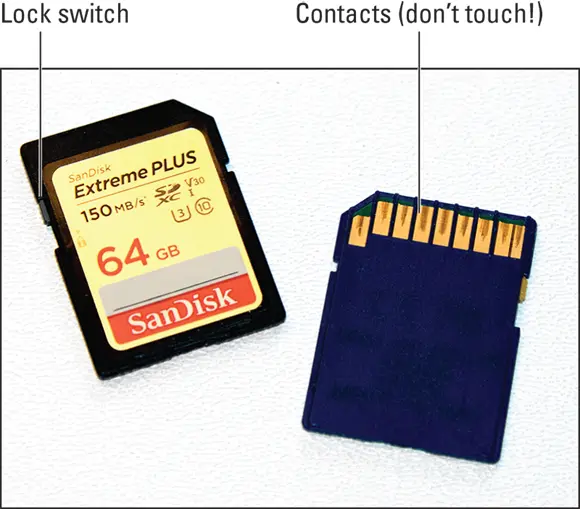 FIGURE 133Avoid touching the gold contacts on the card Reviewing Basic - фото 30