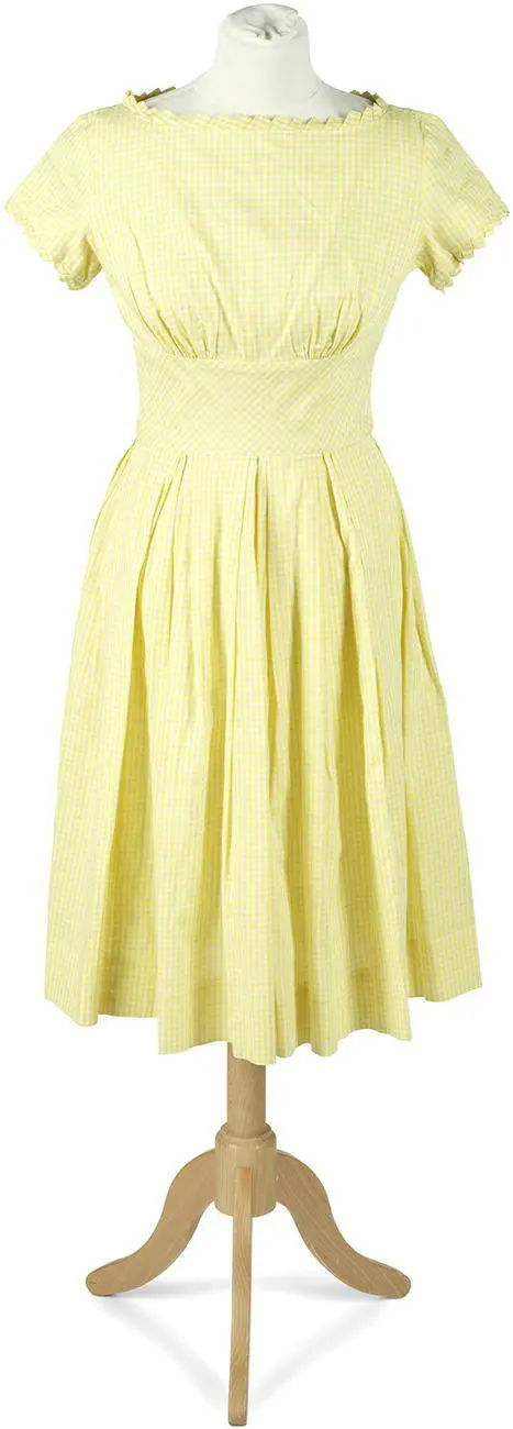 Figure 71 Sylvia Plaths yellow checked dress with label Made in USA for - фото 2