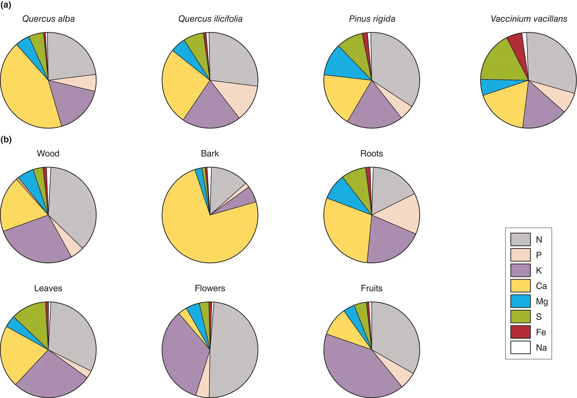 Figure 326 The mineral compositions of different plants and plant parts are - фото 84