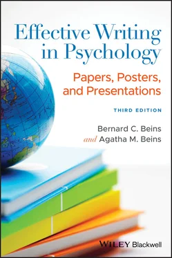 Bernard C. Beins Effective Writing in Psychology обложка книги