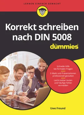Uwe Freund Korrekt schreiben nach DIN 5008 für Dummies обложка книги
