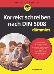 Uwe Freund - Korrekt schreiben nach DIN 5008 für Dummies