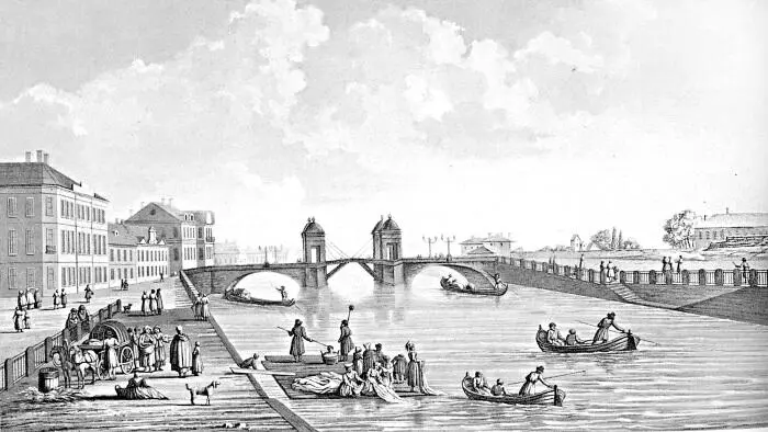 Аничков мост МФ ДамамДемартре 1790е гг Аничков мост XIX в За - фото 7