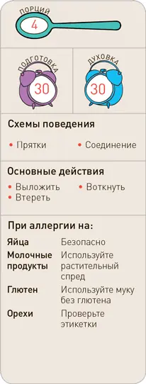 Что вам понадобится 3 яблока 10 ягод ежевики 55 г сливочного масла 130 - фото 307