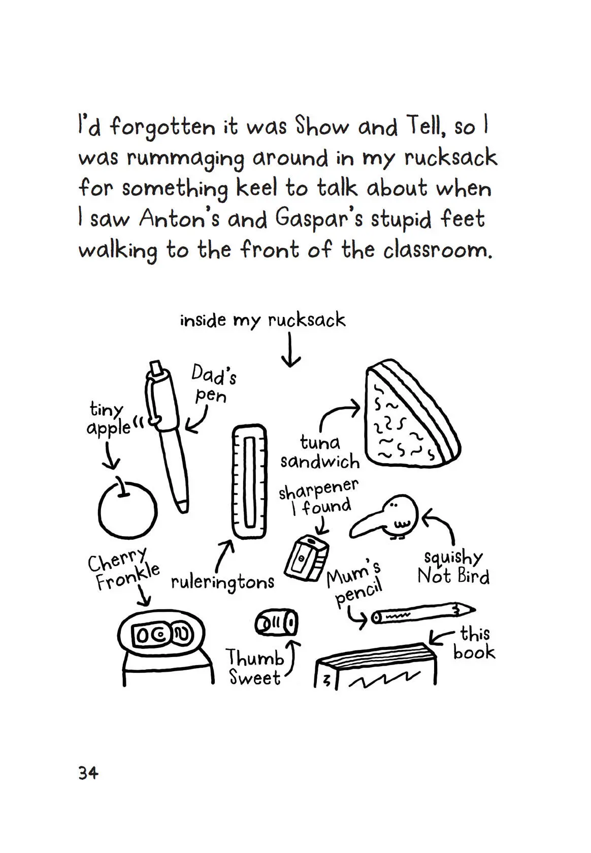 Id forgotten it was Show and Tell so I was rummaging around in my rucksack - фото 35