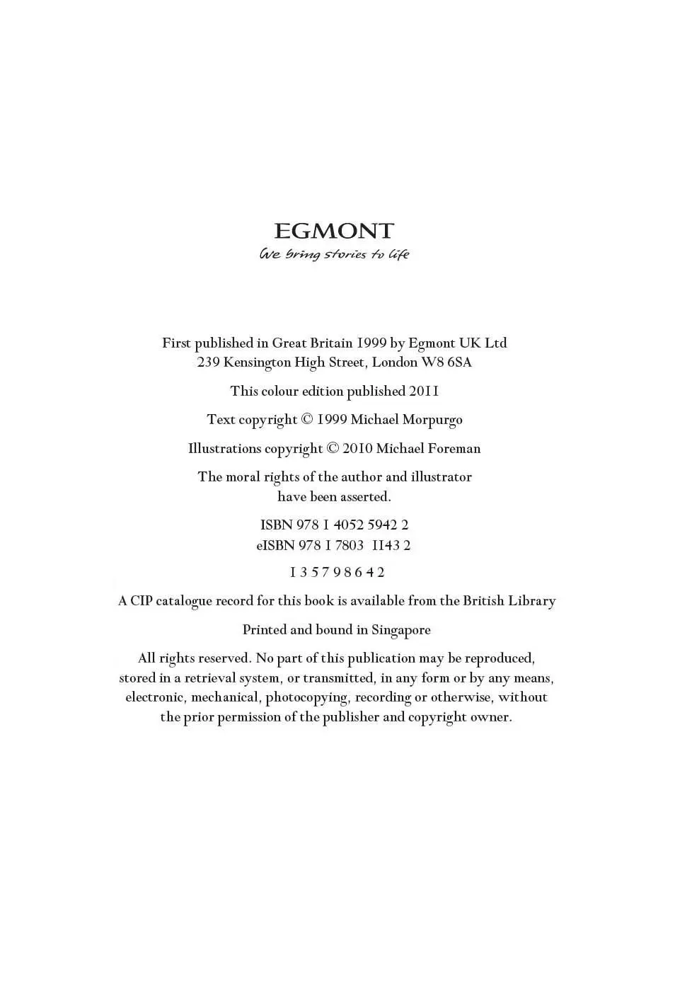 EGMONT We Bring stories to life First published in Great Britain 1999 by - фото 4