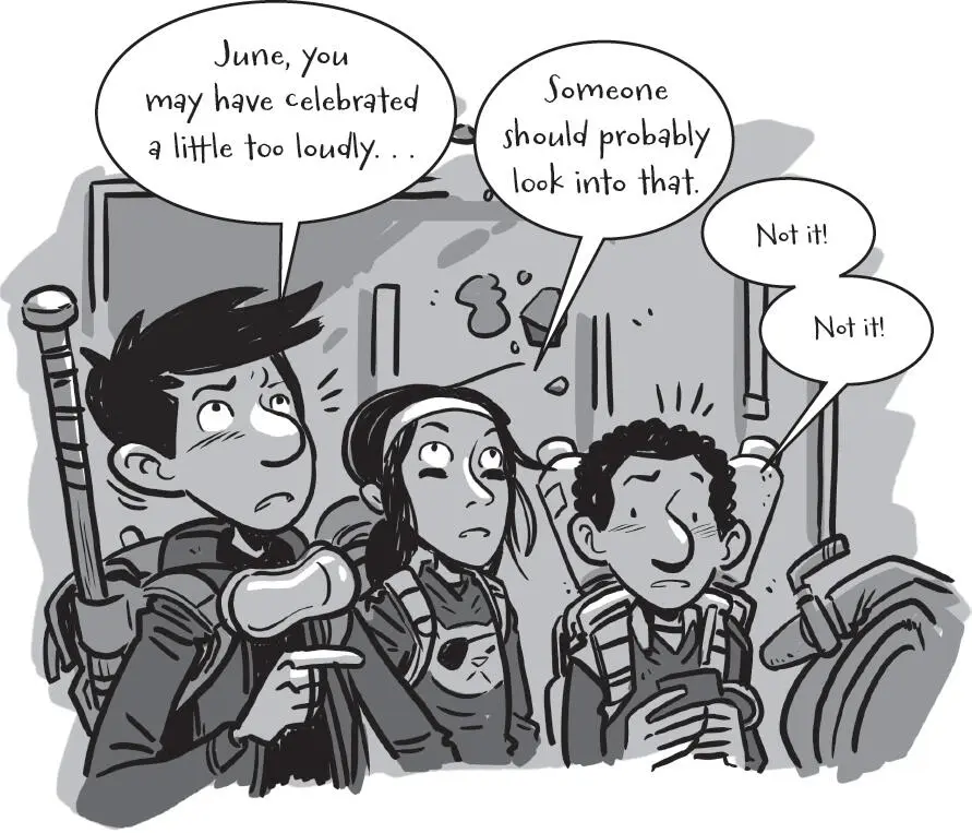 Dirk and I head to the third floor to check out the roof situation I quietly - фото 19