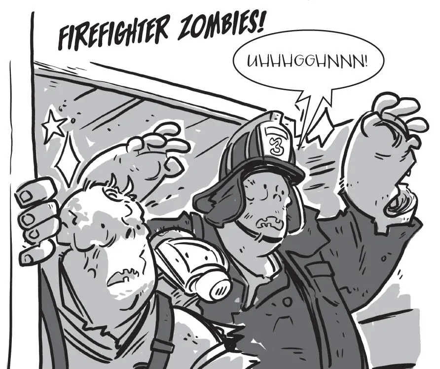Watch out June cries A hefty undead fire chief is swiping at Quint Quint - фото 13