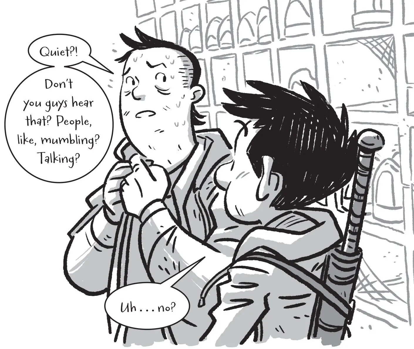 Dirk frowns getting sweatier then quickly says Oh OK me neither just wanted - фото 17