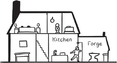 There was a door in the kitchen to the forge I unlocked and unbolted that - фото 64