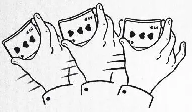 6While shaking the cards use your pointer finger to reach for the far corner - фото 33