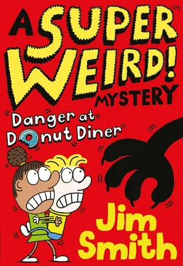 Jim Smith A Super Weird! Mystery: Danger at Donut Diner обложка книги