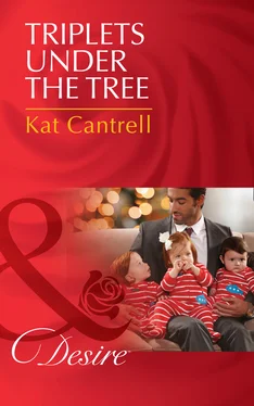 Kat Cantrell Triplets Under The Tree обложка книги