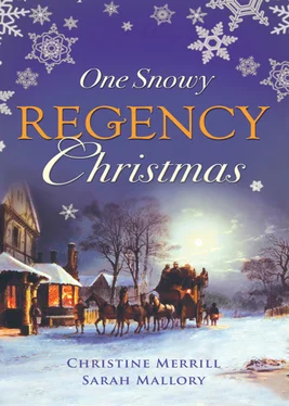 Sarah Mallory One Snowy Regency Christmas обложка книги