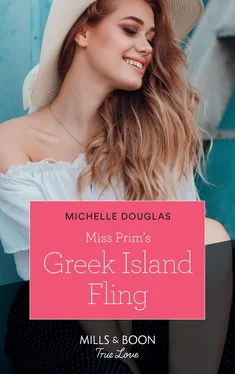 Michelle Douglas Miss Prim's Greek Island Fling обложка книги