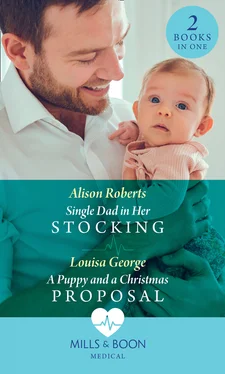 Alison Roberts Single Dad In Her Stocking / A Puppy And A Christmas Proposal обложка книги