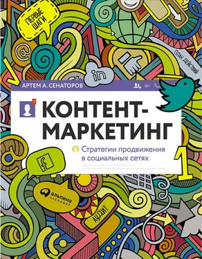 Артем Сенаторов Контент-маркетинг: Стратегии продвижения в социальных сетях обложка книги