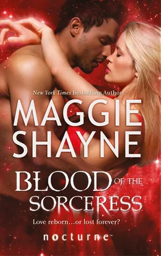 Maggie Shayne Blood of the Sorceress обложка книги