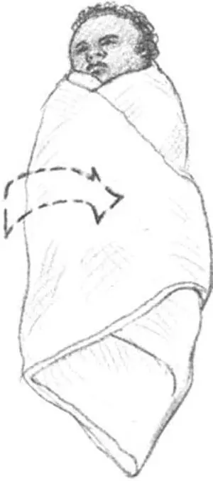 The next side over him And neaten the end You can try Swaddling see right - фото 12