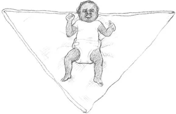 Place your baby on a folded blanket Tuck one side under him - фото 10