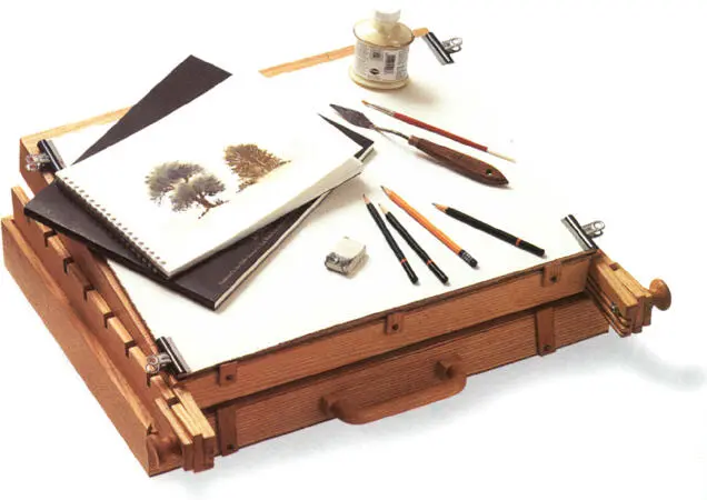 A painting box incorporates a liftup easel It can also be used to store your - фото 12