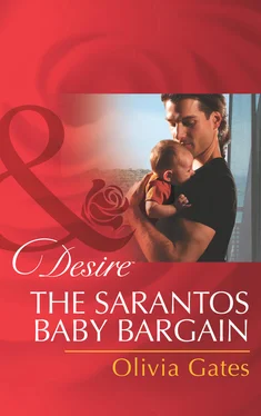 Olivia Gates The Sarantos Baby Bargain обложка книги