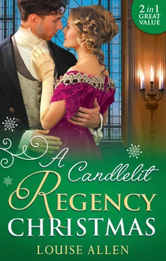 Louise Allen A Candlelit Regency Christmas обложка книги
