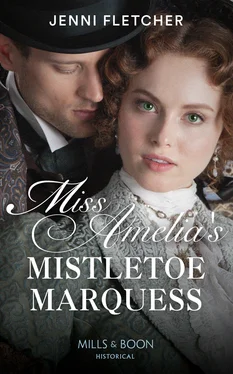 Jenni Fletcher Miss Amelia's Mistletoe Marquess обложка книги