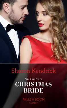 Sharon Kendrick His Contract Christmas Bride обложка книги