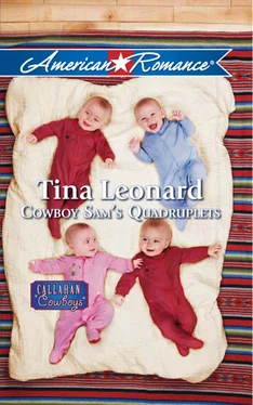 Tina Leonard Cowboy Sam's Quadruplets обложка книги