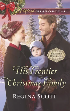 Regina Scott His Frontier Christmas Family обложка книги